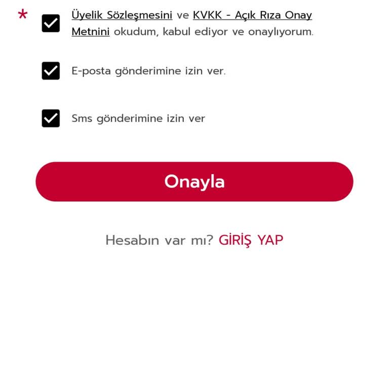 Rossmann Üyelik Sorunu: Şifre Onaylanmıyor