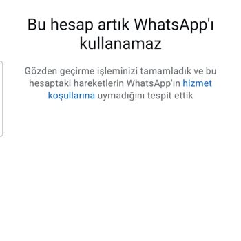 WhatsApp Haksız Ban Kararı Ve Küfür Eden Kullanıcı