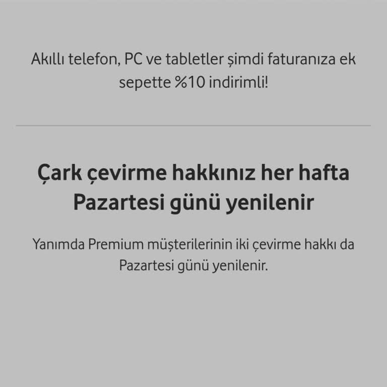 Vodafone Hediye Çarkı İnternet Vermiyor