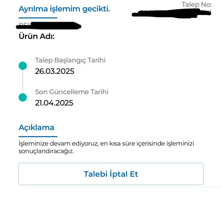 Anadolu Hayat Emeklilik'ten 71 Gündür Geri Ödeme Alamıyorum