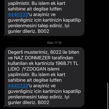 Garanti Hesabımdan İzinsiz Para Çekimi