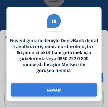 Denizbank Mobil Giriş Sorunu Ve Mağduriyet