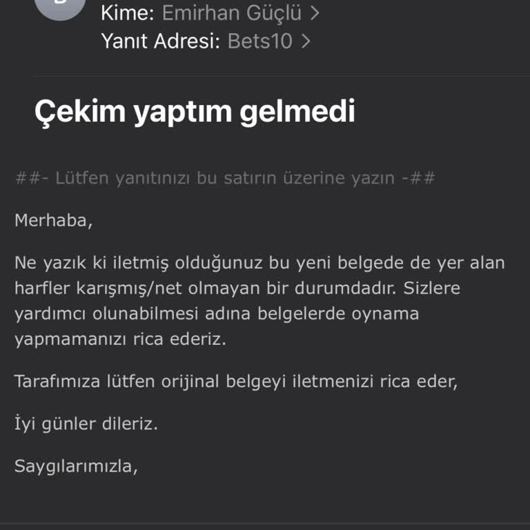 Yanlışlıkla Yapılan Çekim Ve İade Sorunu