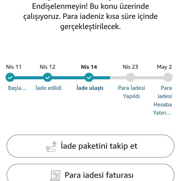 İade Edilen Monitörün Para İadesi Sorunu