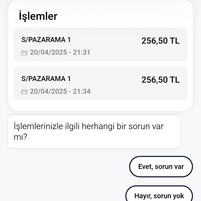 Bilinmeyen Siteden İzinsiz Para Çekimi