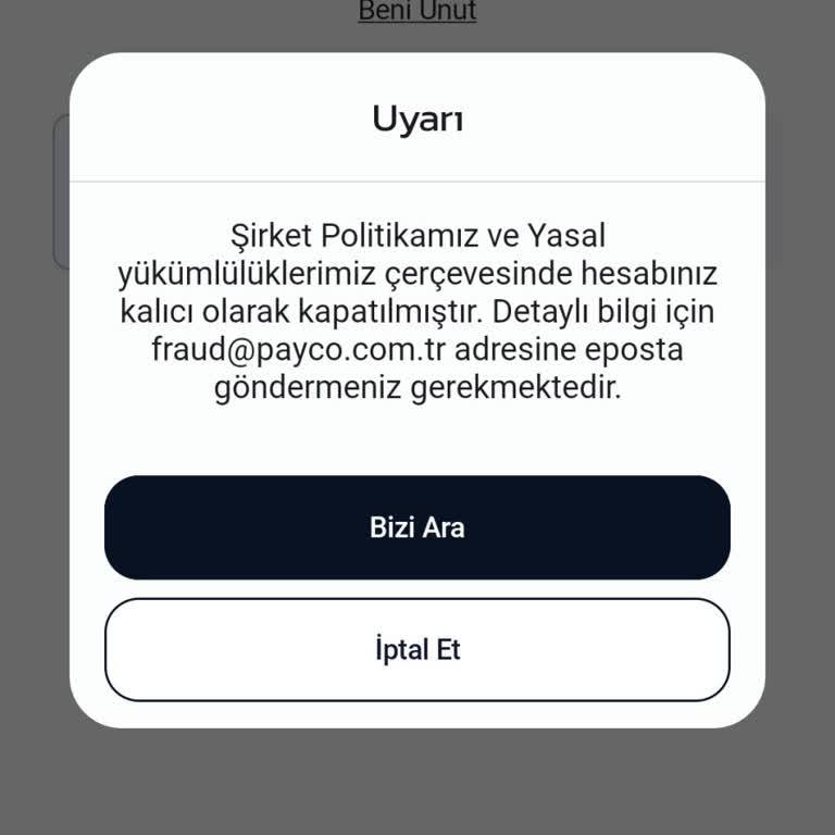 Payco Hesabım Nedensiz Kapandı, Paramı Çekemiyorum