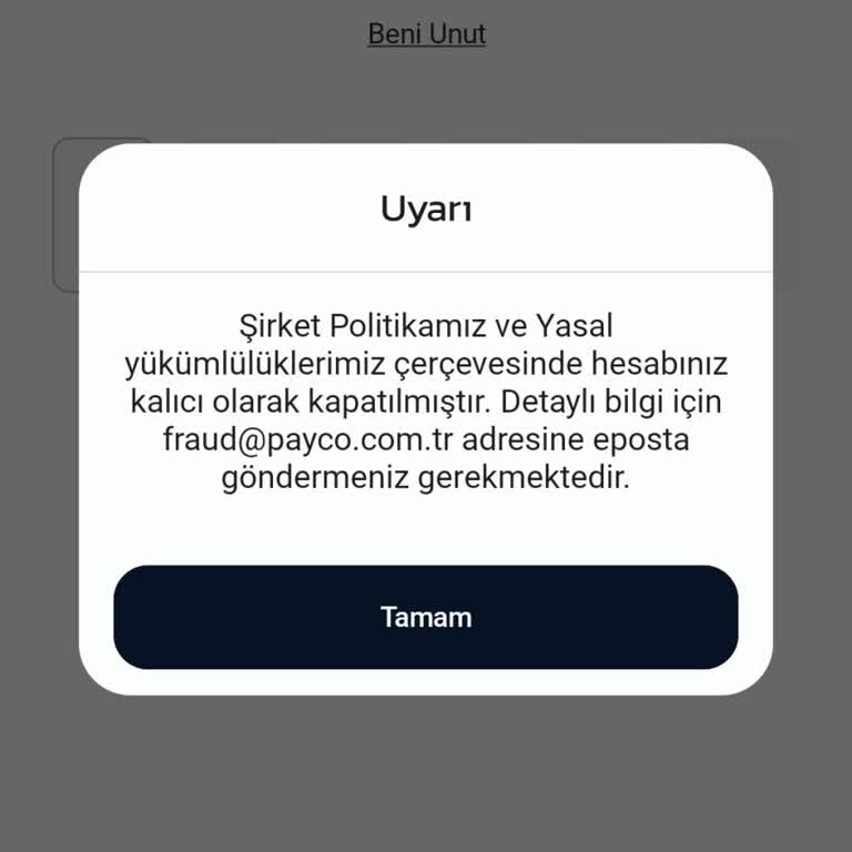 Hesap Kapatma Ve Para İadesi Konusunda Etik Dışı Uygulama