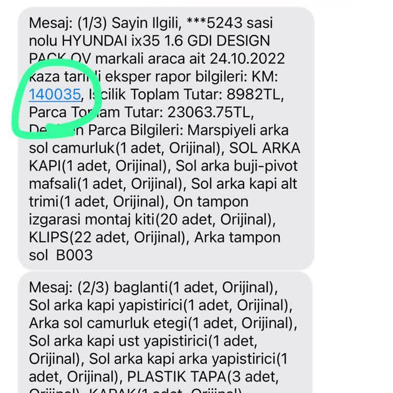 Yanlış Kilometre Bilgisi Mağduriyeti