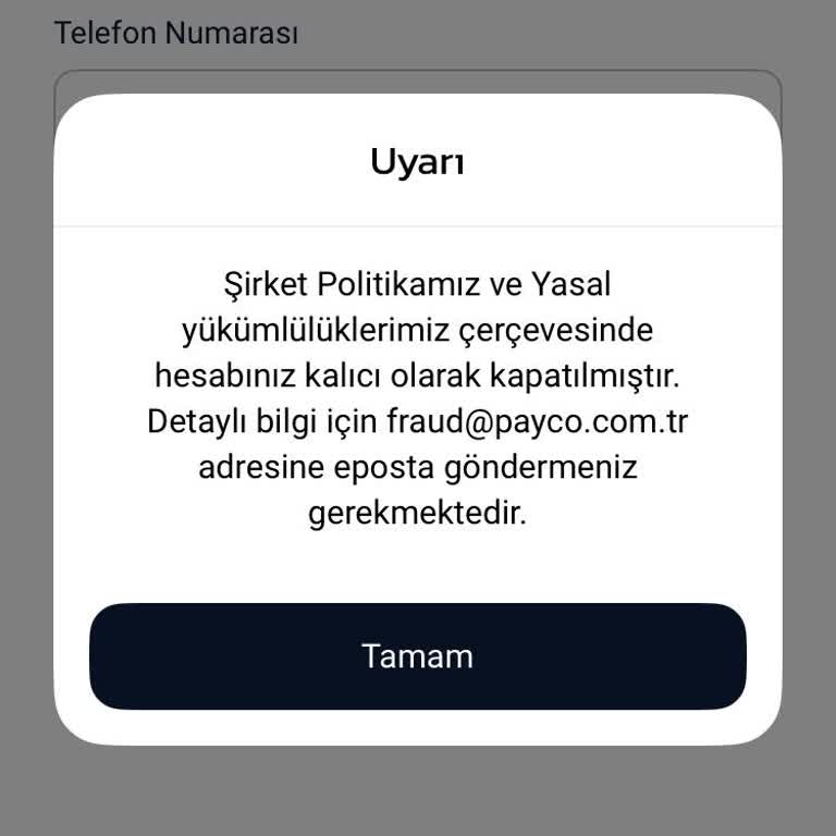 Hesabım Aniden Kapandı Ve Destek Yok