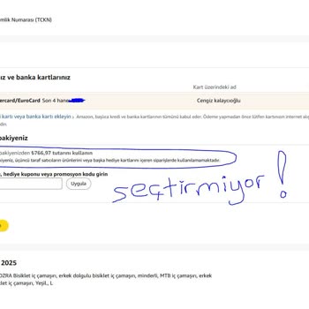 Amazon Hediye Bakiyemi Kullanamıyorum, Param Ortada Kaldı