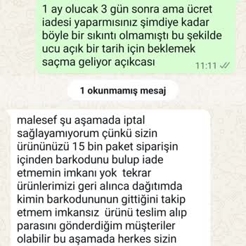 Eksik Sipariş ve İletişim Problemleri