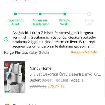 Trendyol Siparişim Teslim Edilmedi Ve İade Sorunu Yaşıyorum