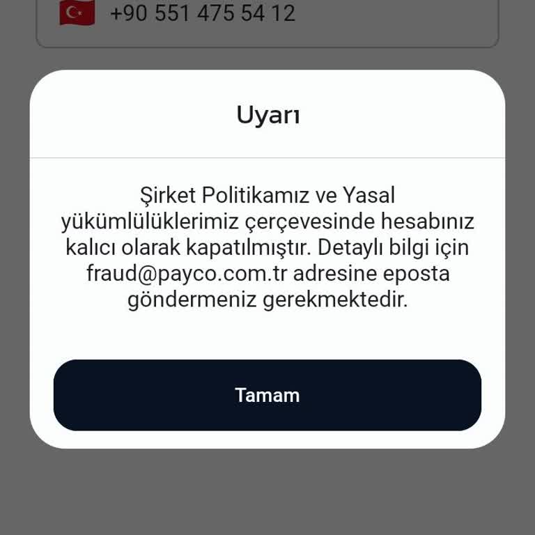 Hesap Aniden Kapatıldı, Paramız Mağdur