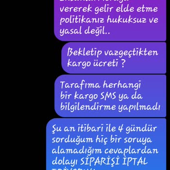 Papaya Fit Siparişi: Cevapsız Mesajlar Ve Kargo Sorunu