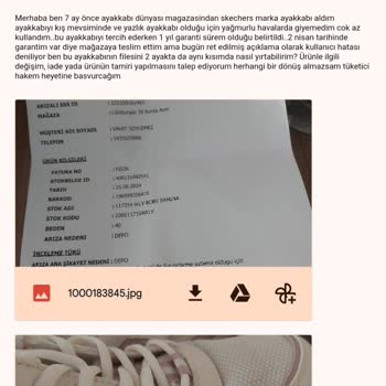 Skechers Ayakkabının Garanti Sorunu Ve Müşteri Hizmetleri İlgisizliği