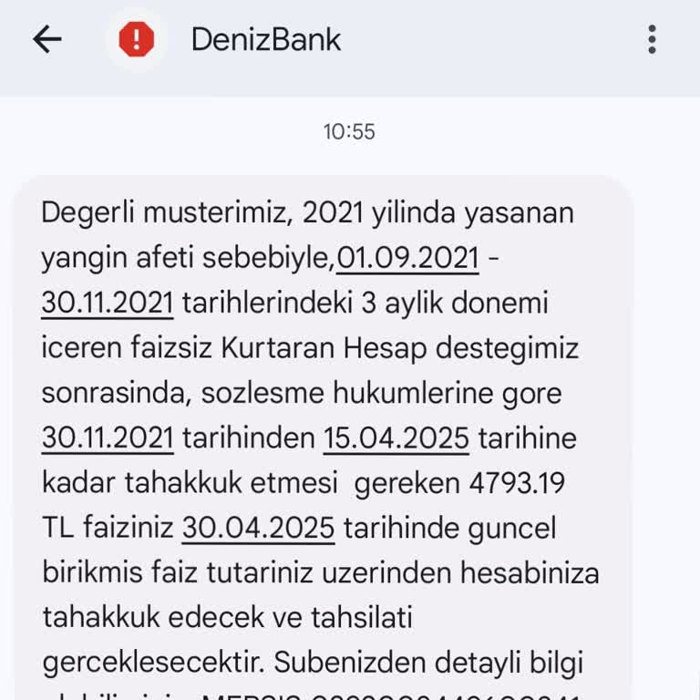 Denizbank'ın Faiz Hatası Ve Müşteri Hizmetleri Sorunu