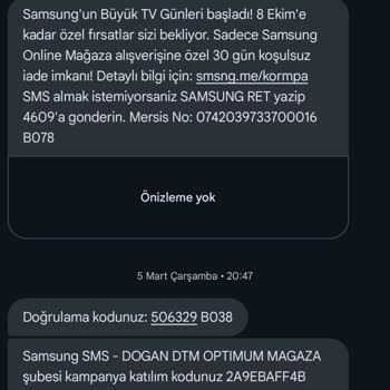 Samsung Kampanya Ve Çözüm Süreci Hayal Kırıklığı