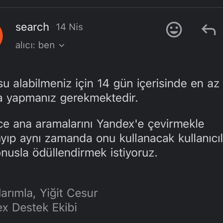 Yandex Kampanyasında Kod Sorunu