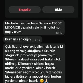 Ayakkabı Siparişi Ve İletişim Sorunları