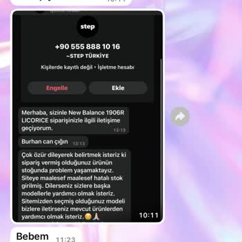Ayakkabı Siparişi Ve İletişim Sorunları