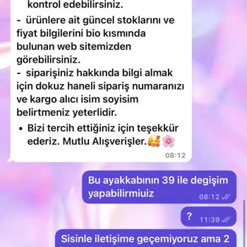 Ayakkabı Siparişi Ve İletişim Sorunları