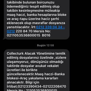 Yanlış İcra Takibi Mesajlarıyla Rahatsız Ediliyorum