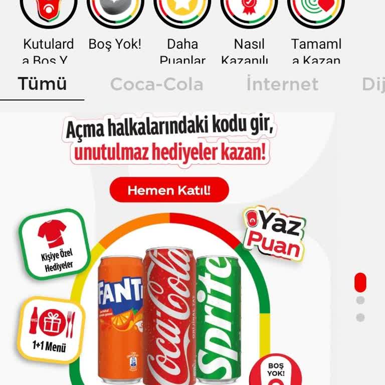 Coca-Cola Puan Sistemi Hayal Kırıklığı