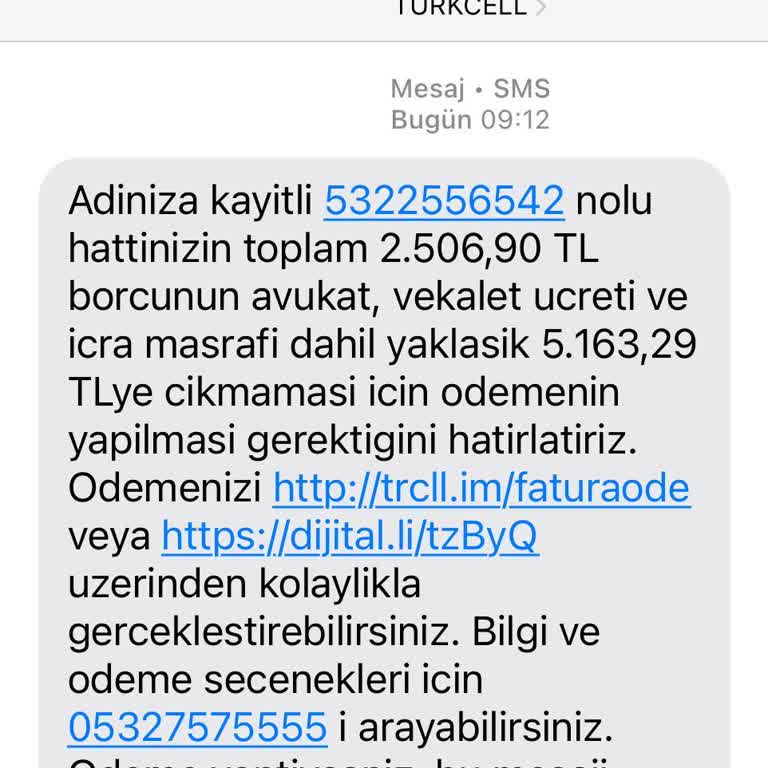 Yanlış Gönderilen Borç Bildirimleri İle İlgili Rahatsızlık