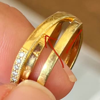 Altın Kaplama Yüzükte Soyulma Ve Renk Değişimi