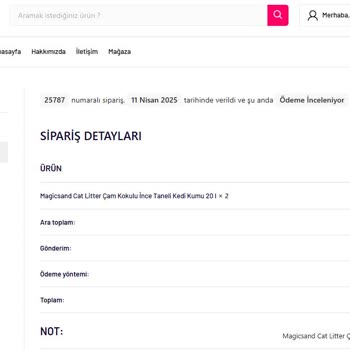 Kedi Kumu Siparişim Gelmedi, EFT İadesi Bekleniyor