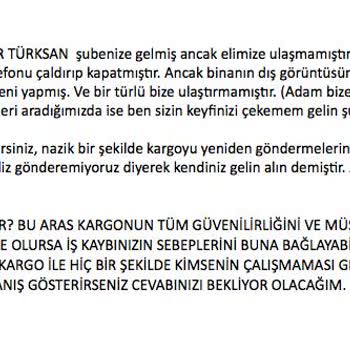 Avcılar Şubesinde Teslimat ve İletişim Problemleri