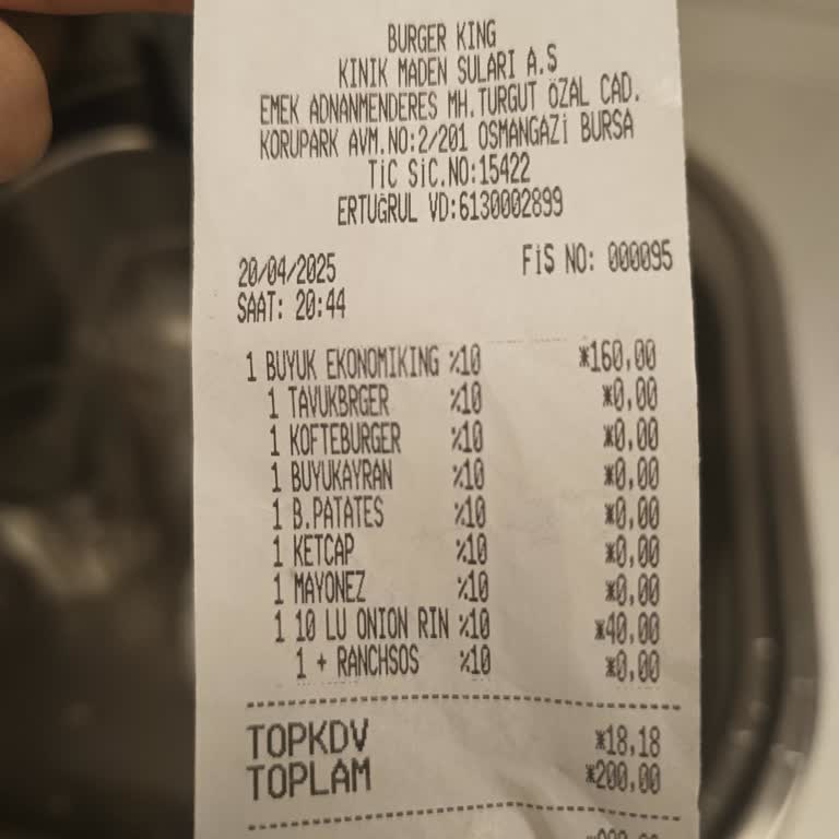 Eksik Hamburger İle Hayal Kırıklığı