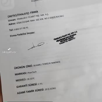 Pirantech Buhar Makinesi Buhar Vermiyor!