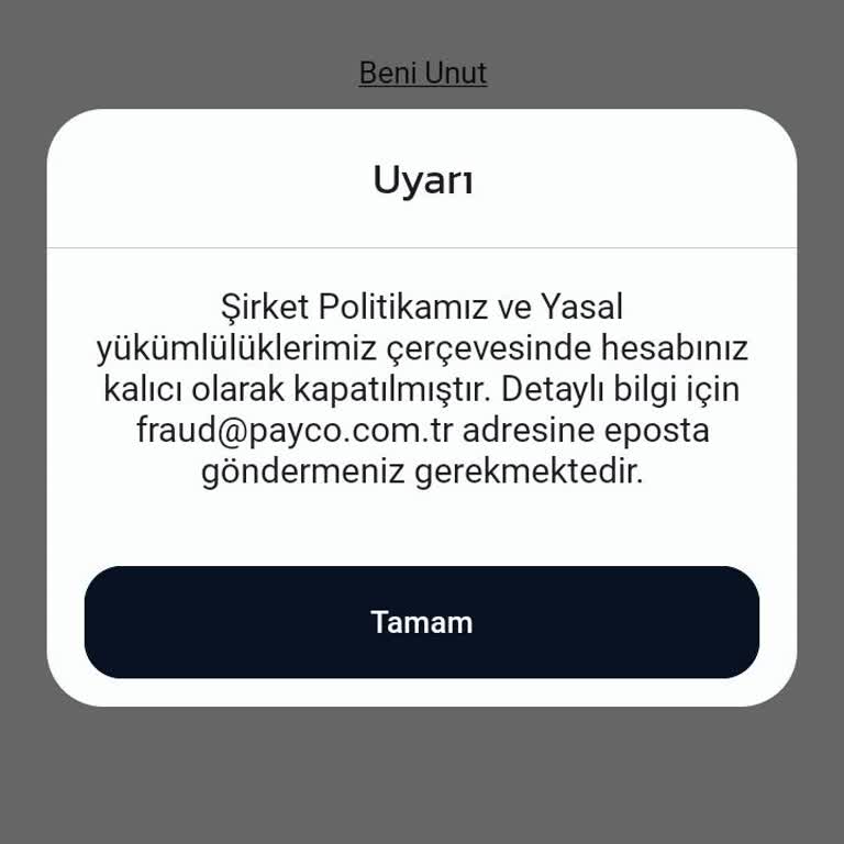 Hesap Kapatma Ve İade Sorunu