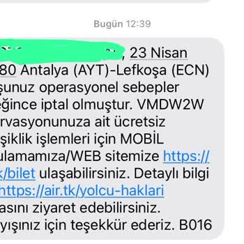 İptal Edilen Uçuş Ve Eksik İade Mağduriyeti