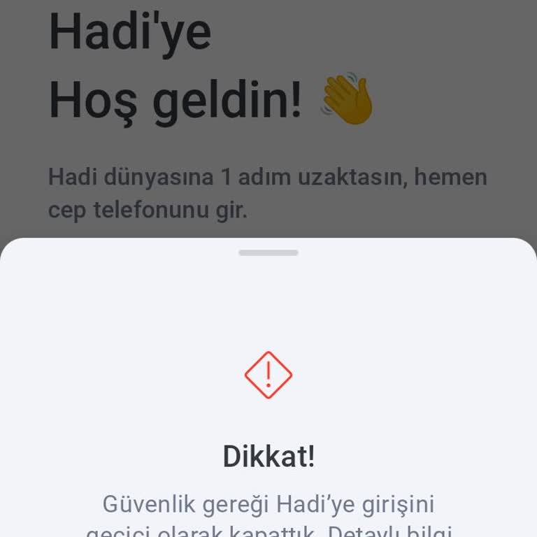 Hadi Kart'ta Numara Güncelleme Sorunu