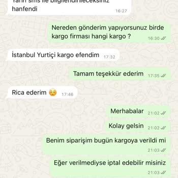 Kargoya Verilmeyen Ürün Ve İletişimsizlik Sorunu