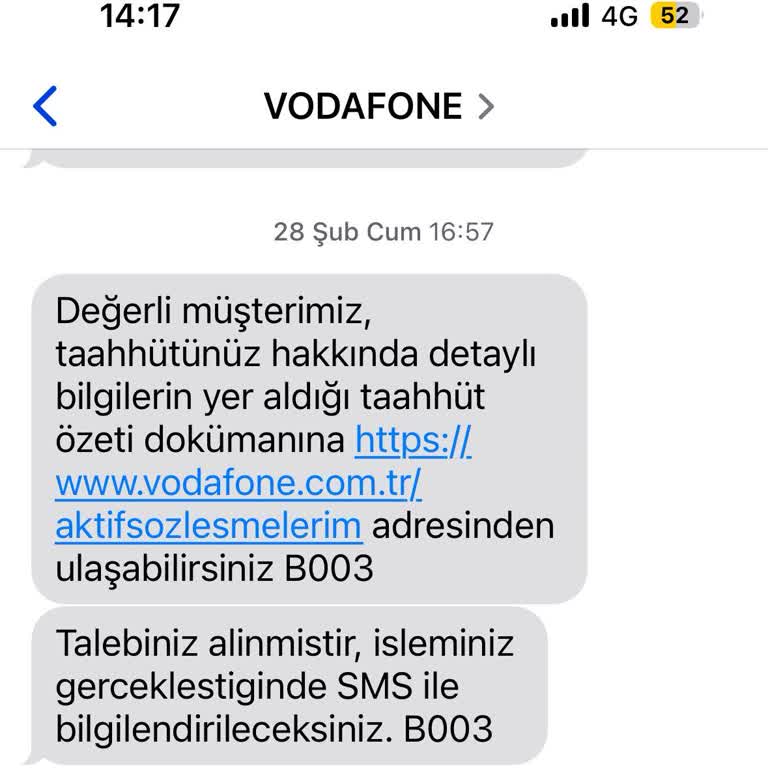 Vodafone Paket Değişikliği Sorunu Ve Müşteri Hizmetleri İlgisizliği