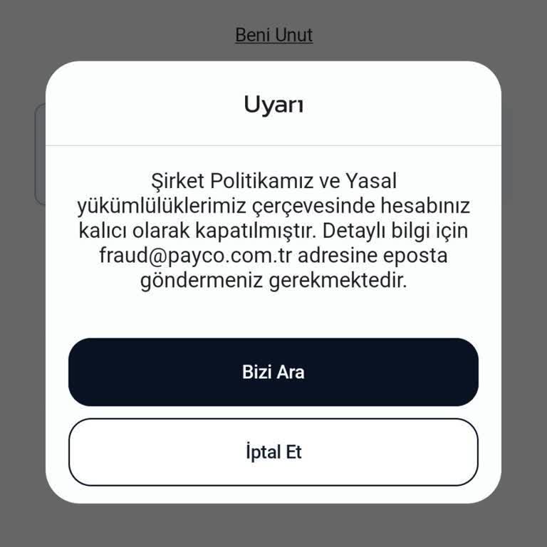 Payco Hesabım Kapandı: Bilgilendirme Ve İletişim Eksikliği
