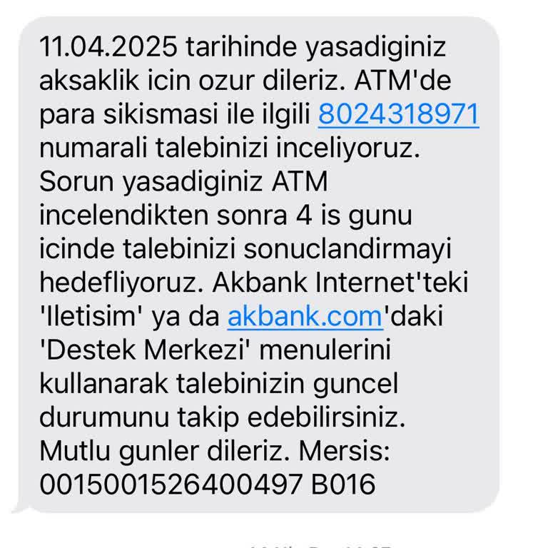 Akbank ATMde Para Sıkıştı Müşteri Hizmetlerinden Çözüm Alamıyorum