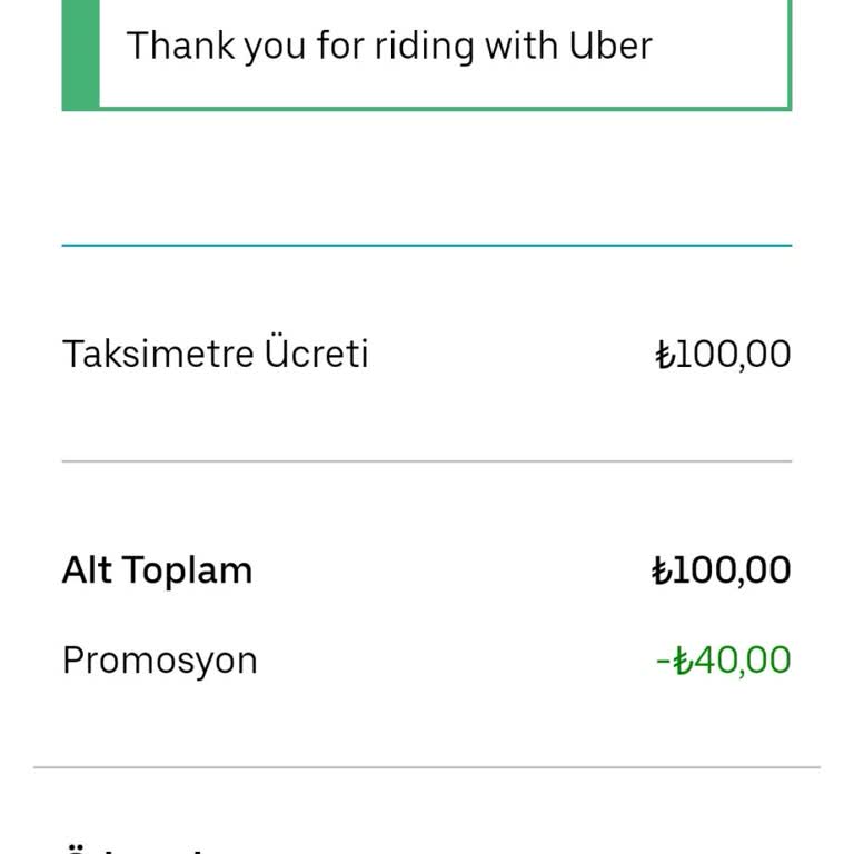 Uber'de Çifte Ücret Kesintisi Ve Fazla Ödeme Sorunu