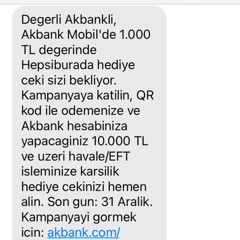 Akbank Hediye Çeki Kampanyasında Haksızlık Ve Yanıltıcı Bilgilendirme