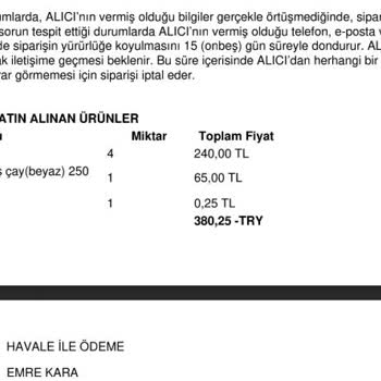 İletişim Sorunu Ve Teslim Edilmeyen Ürünler Nedeniyle Mağduriyet