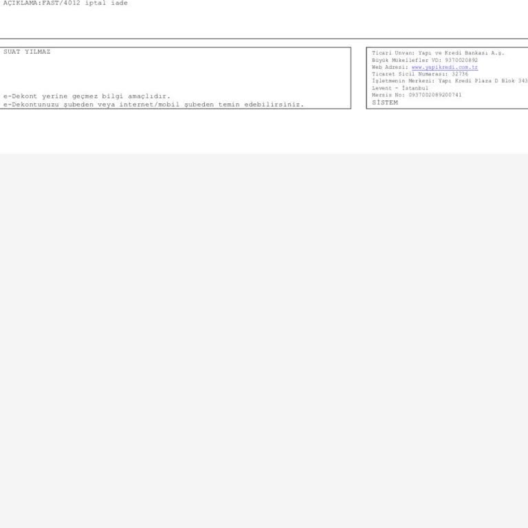 Ücret İadesi Yapılmadı, Firma İle İletişim Kurulamıyor