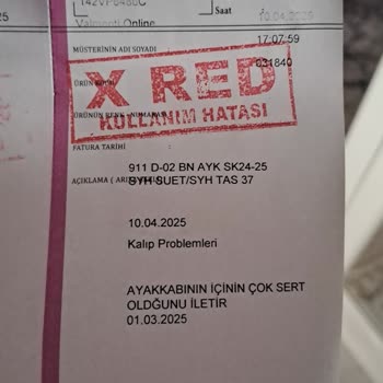 Ayakkabı Sorunuma Yanlış İnceleme Ve İletişimsizlik