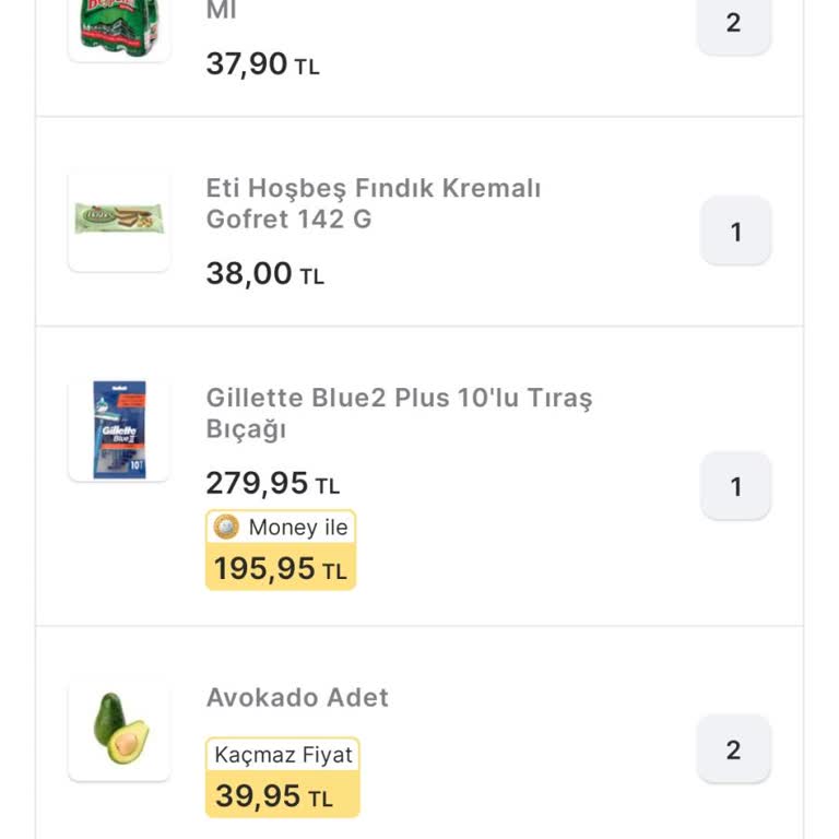 Migros Hemen İlk Siparişimde Eksik Ve Hatalı Teslimat
