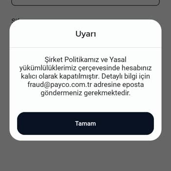 Hesabım Bilgi Verilmeden Kapandı, Paramı Alamıyorum