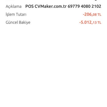 Üyelik İptaline Rağmen CV Maker Her Ay Para Çekiyor