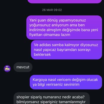 Ayakkabı Değişimi İçin Oyalandım Sonunda Hem Ürün Hem Kargo Ücretiyle Mağdur Edildim