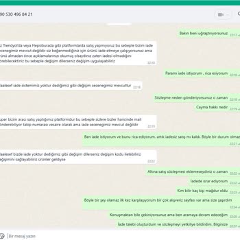Sipariş Sonrası İade Sürecinde İletişim Sorunu Yaşadım